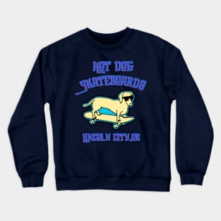 Hot dog skateboards Crewneck Sweatshirt